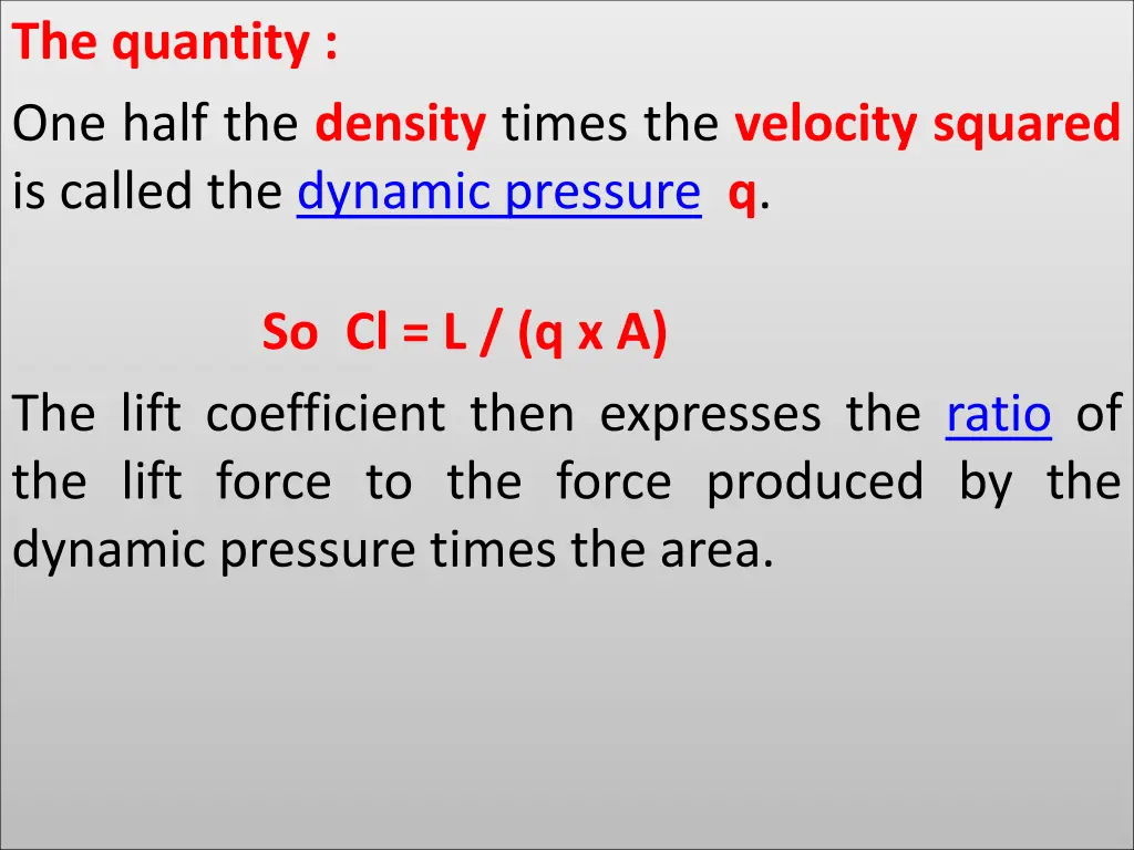 the quantity one half the density times