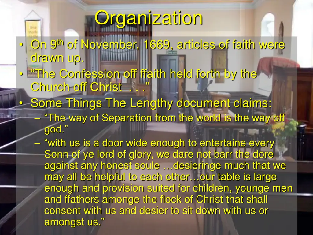 organization