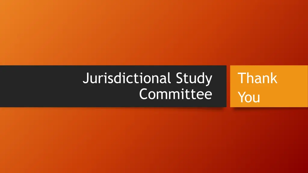 jurisdictional study committee 1