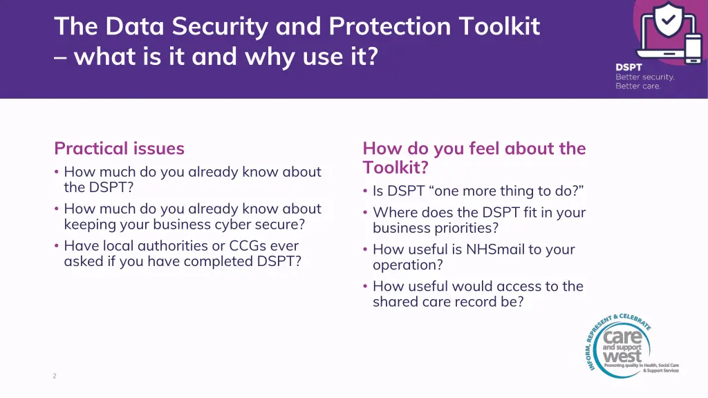 the data security and protection toolkit what