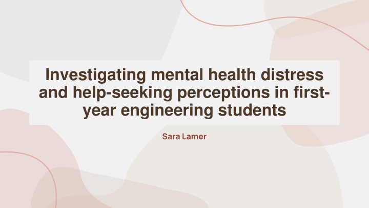 investigating mental health distress and help