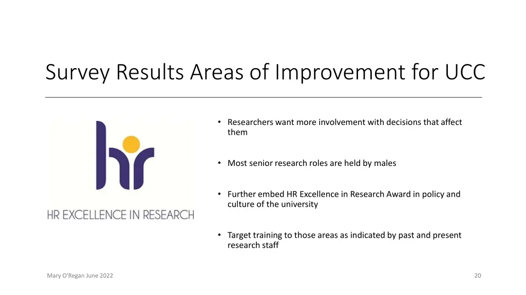 survey results areas of improvement for ucc 1