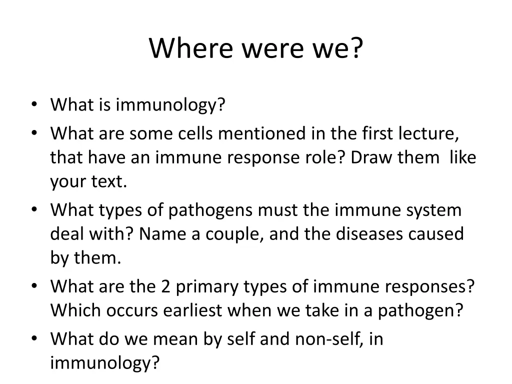 where were we