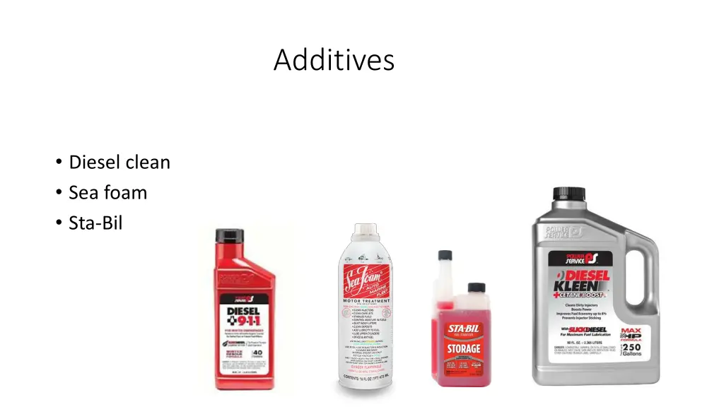 additives