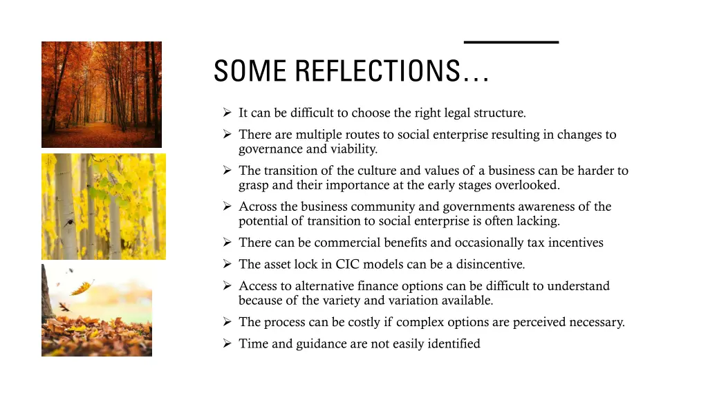 some reflections
