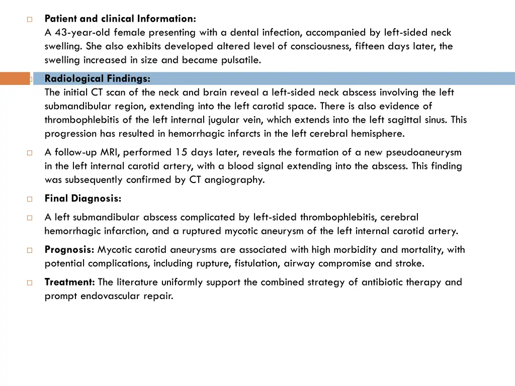 patient and clinical information a 43 year