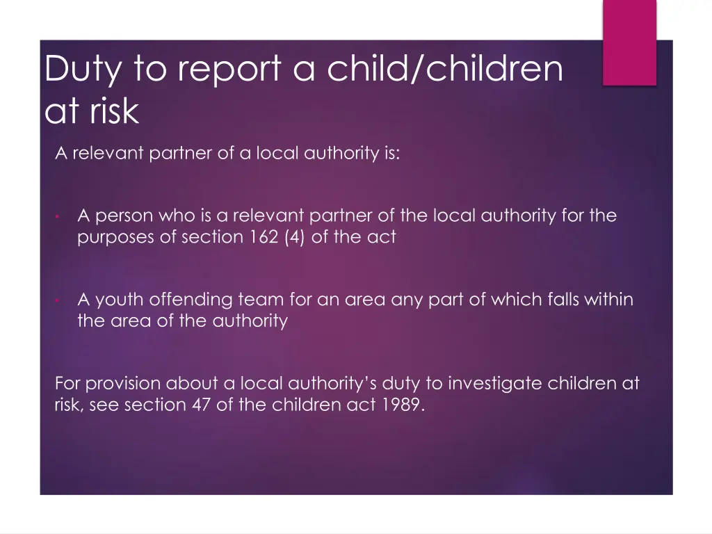 duty to report a child children at risk 2