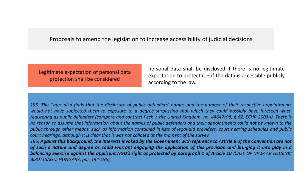 proposals to amend the legislation to increase 4