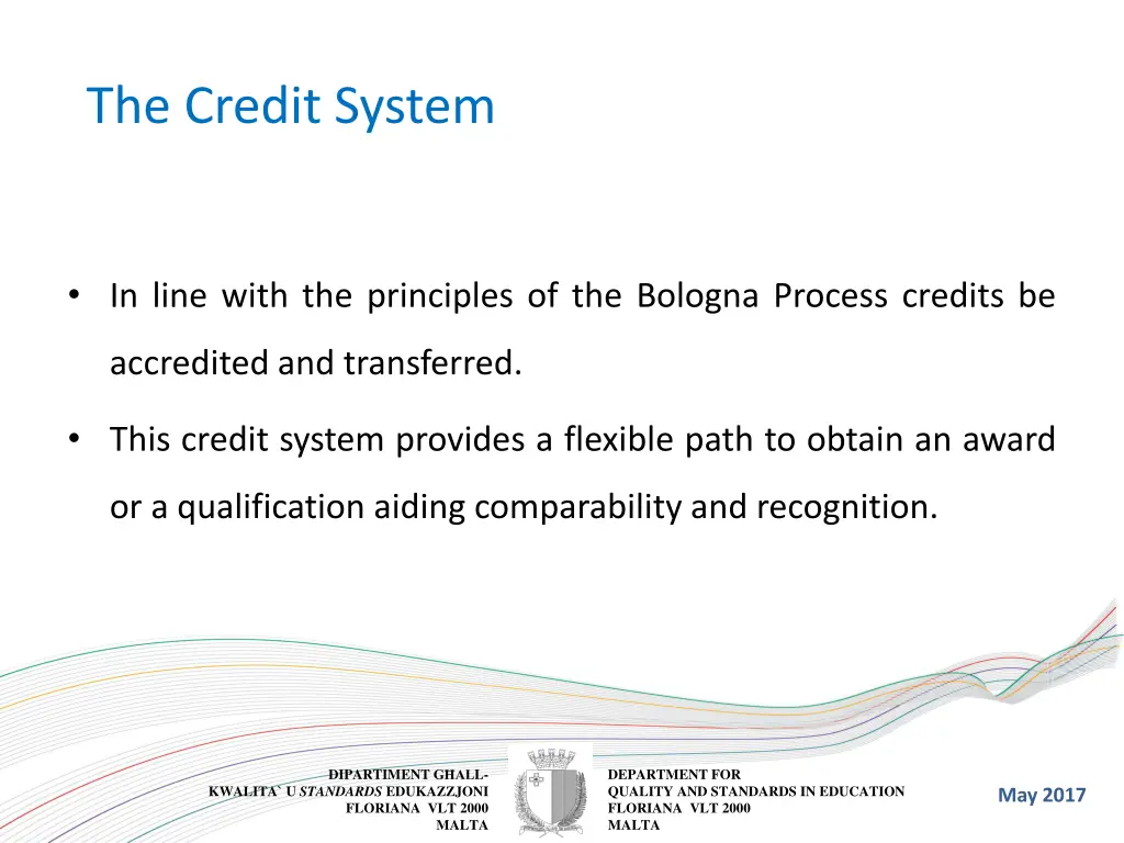 the credit system