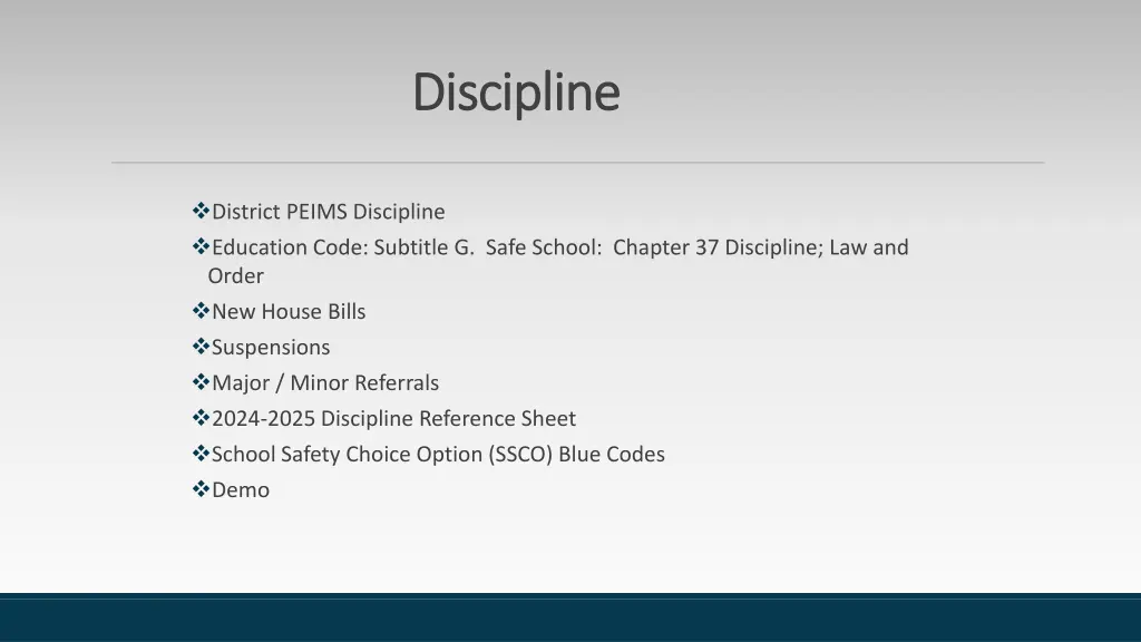 discipline discipline