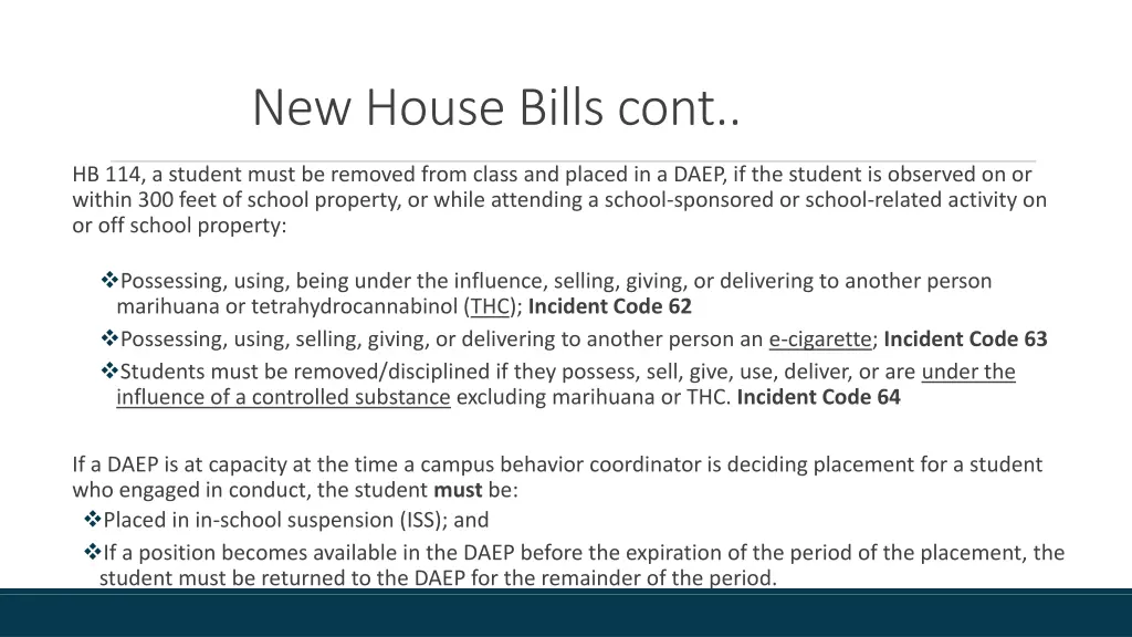 new house bills cont