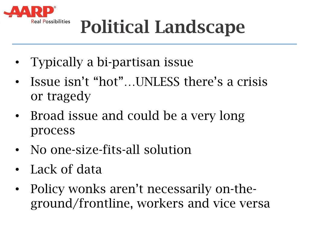 political landscape