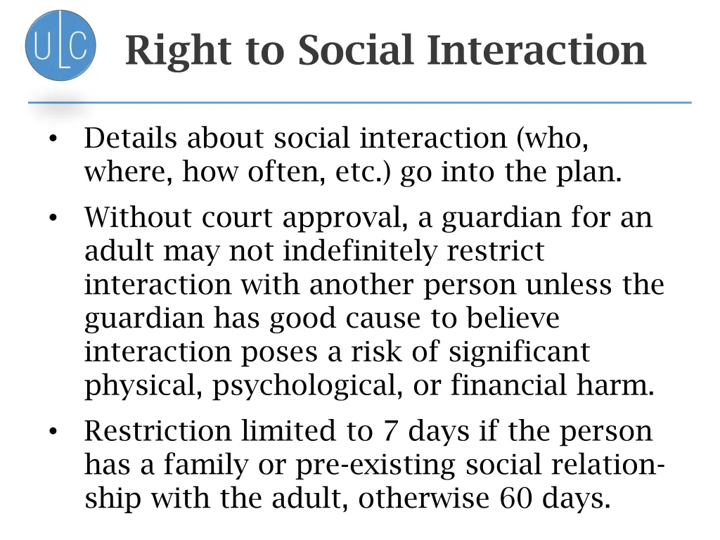 right to social interaction
