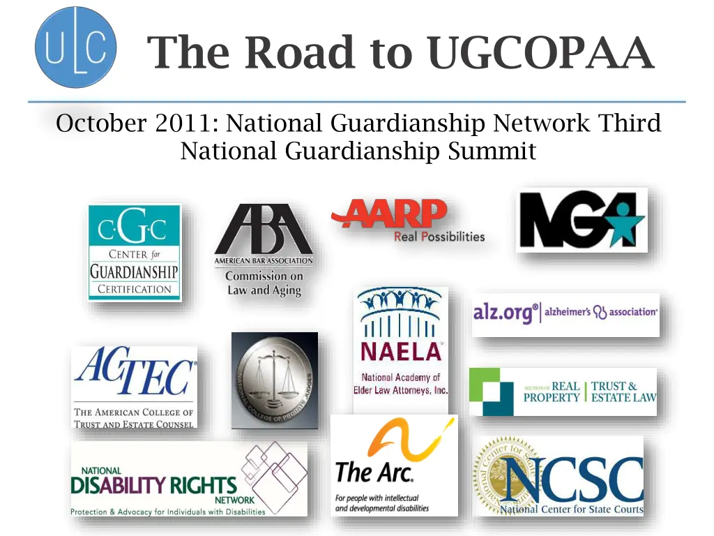 the road to ugcopaa