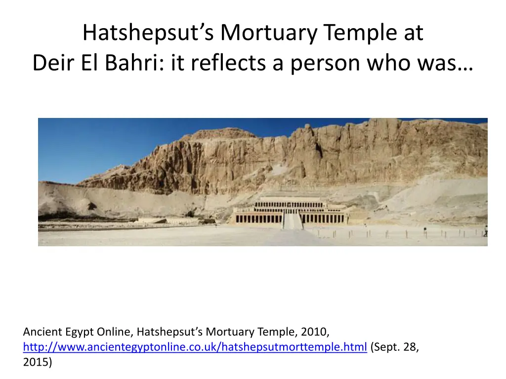 hatshepsut s mortuary temple at deir el bahri