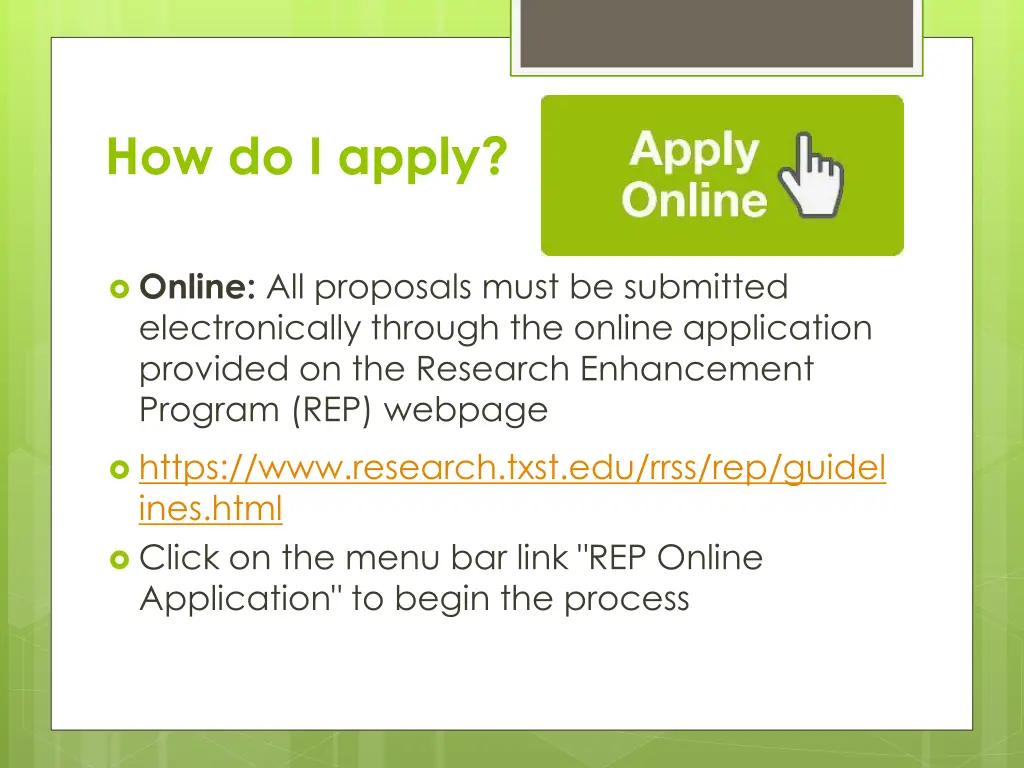 how do i apply