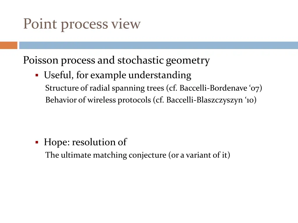 point process view
