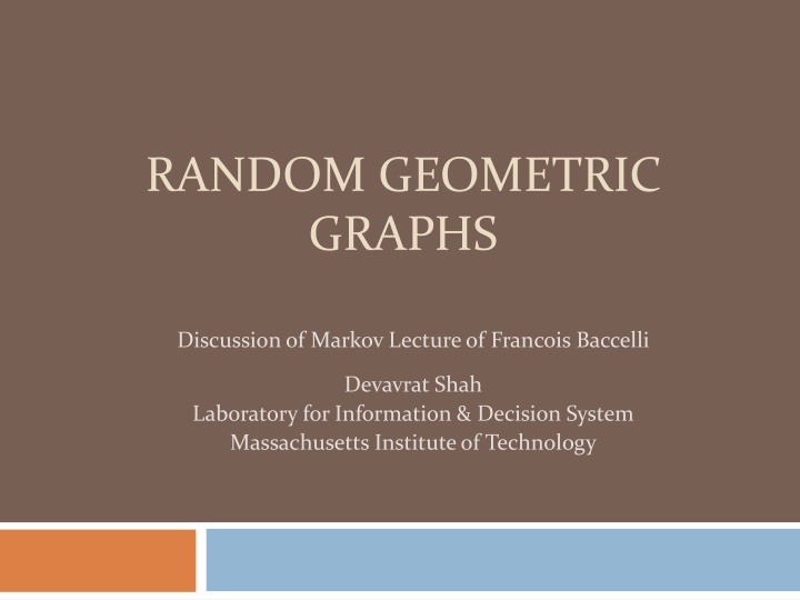 random geometric graphs