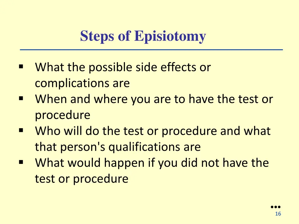 steps of episiotomy 1