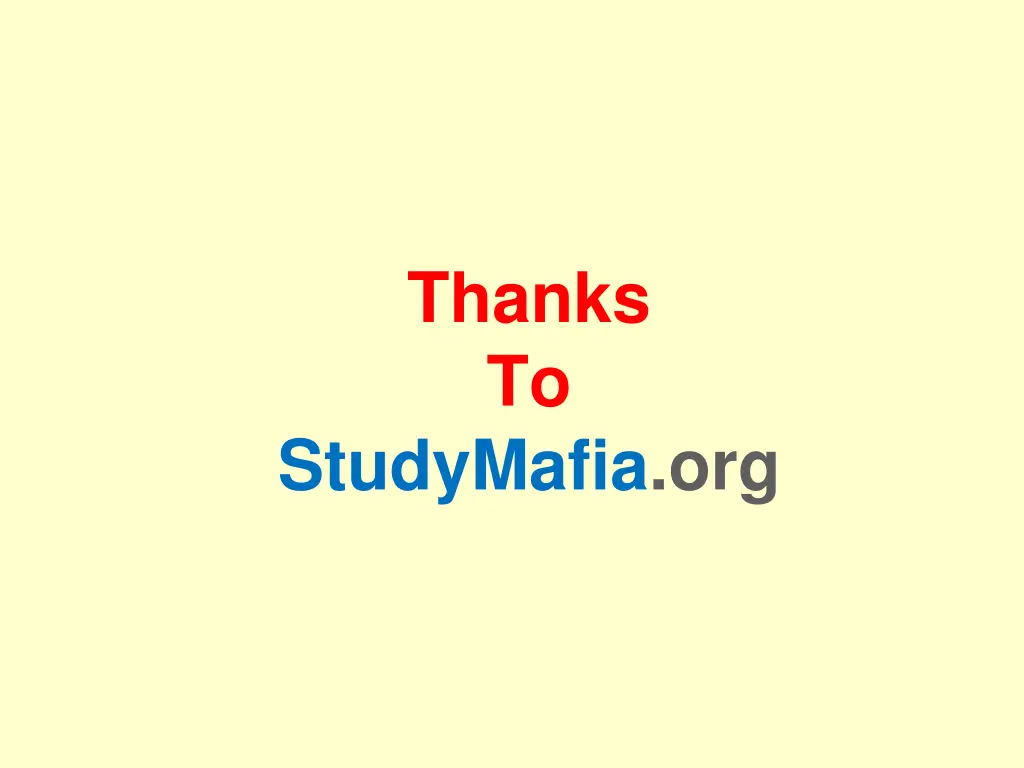 thanks to