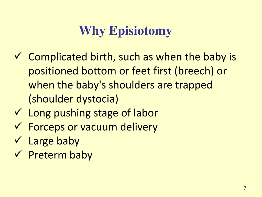 why episiotomy 1