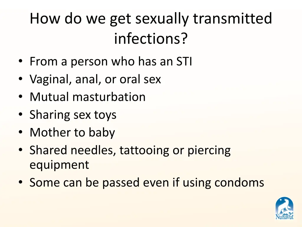 how do we get sexually transmitted infections