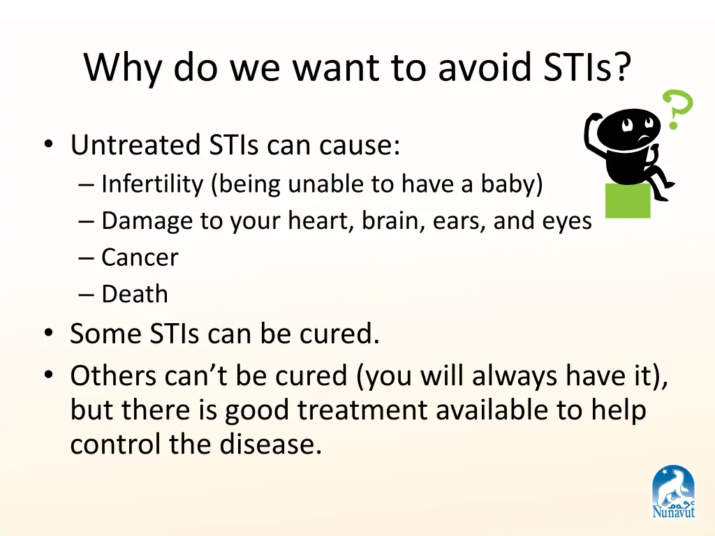 why do we want to avoid stis 1