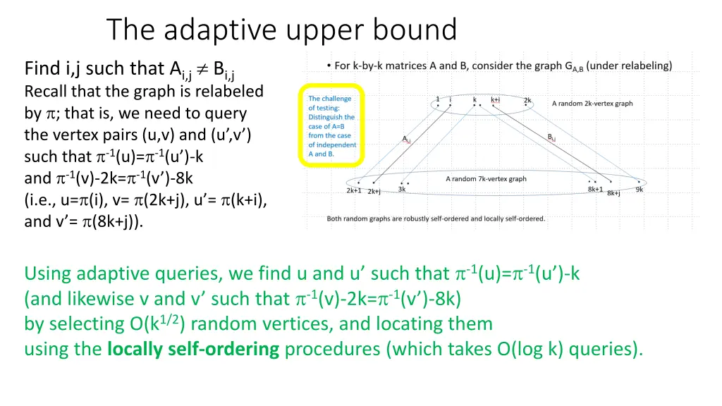 the adaptive upper bound find i j such that