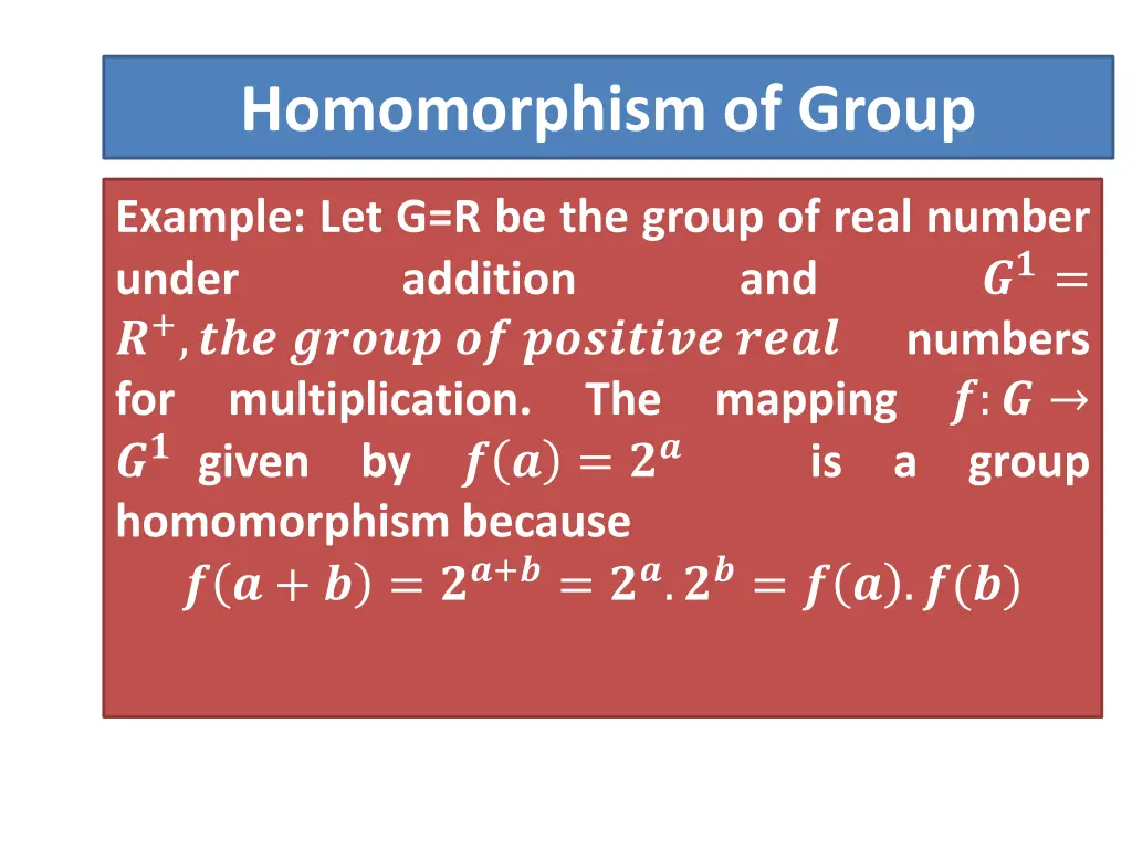 homomorphism of group 1