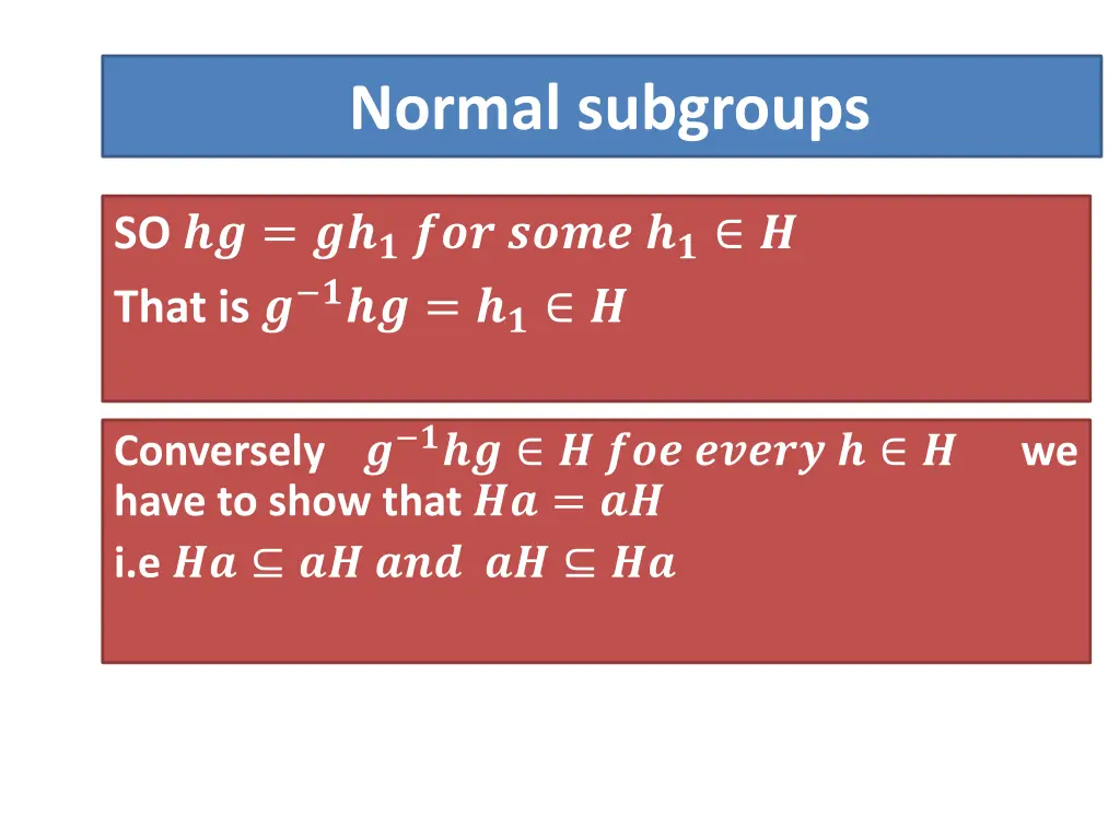 normal subgroups 2