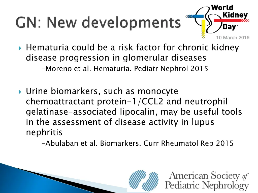 hematuria could be a risk factor for chronic