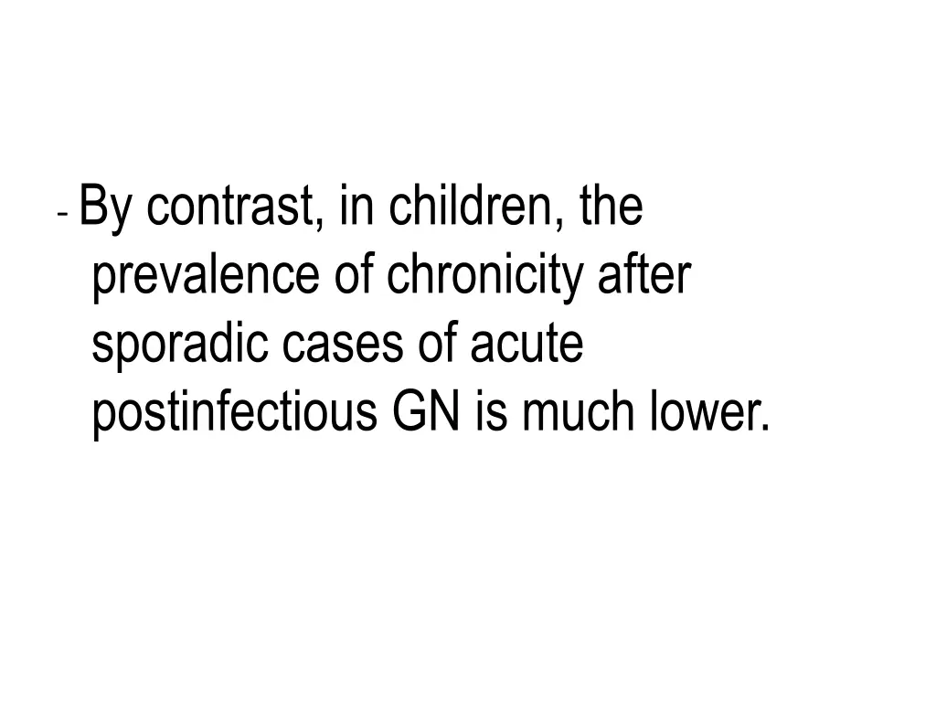 by contrast in children the prevalence