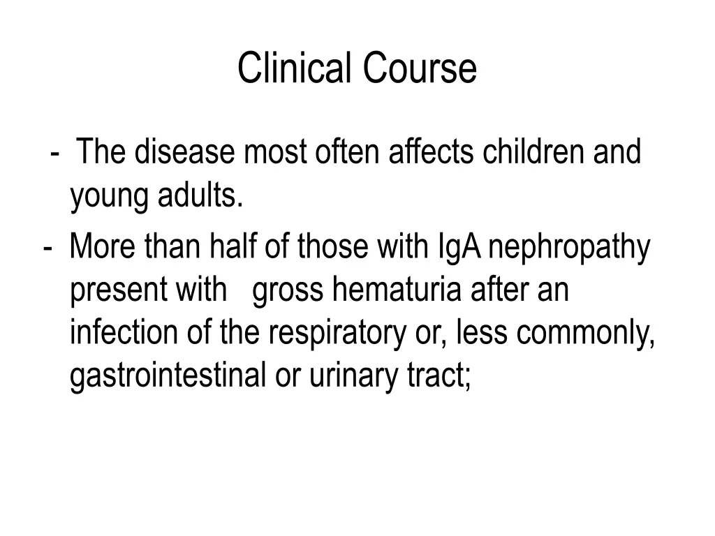 clinical course 2