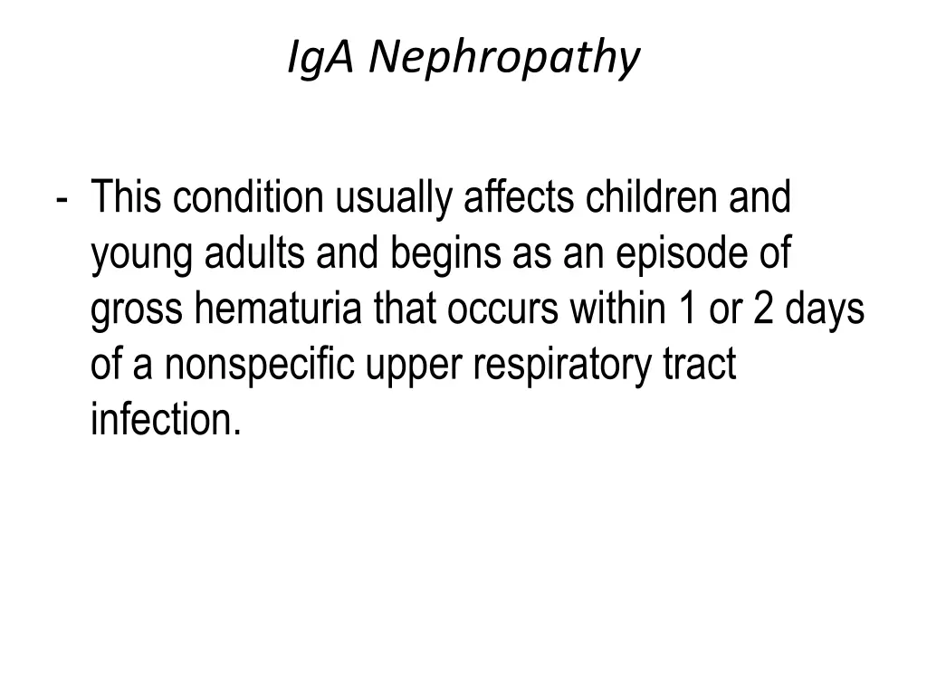 iga nephropathy