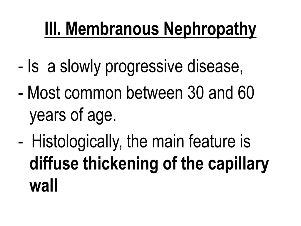 iii membranous nephropathy