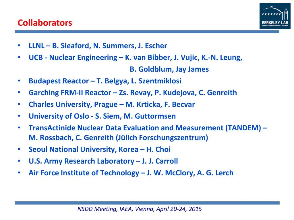 collaborators