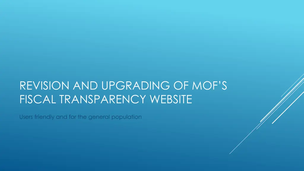 revision and upgrading of mof s fiscal