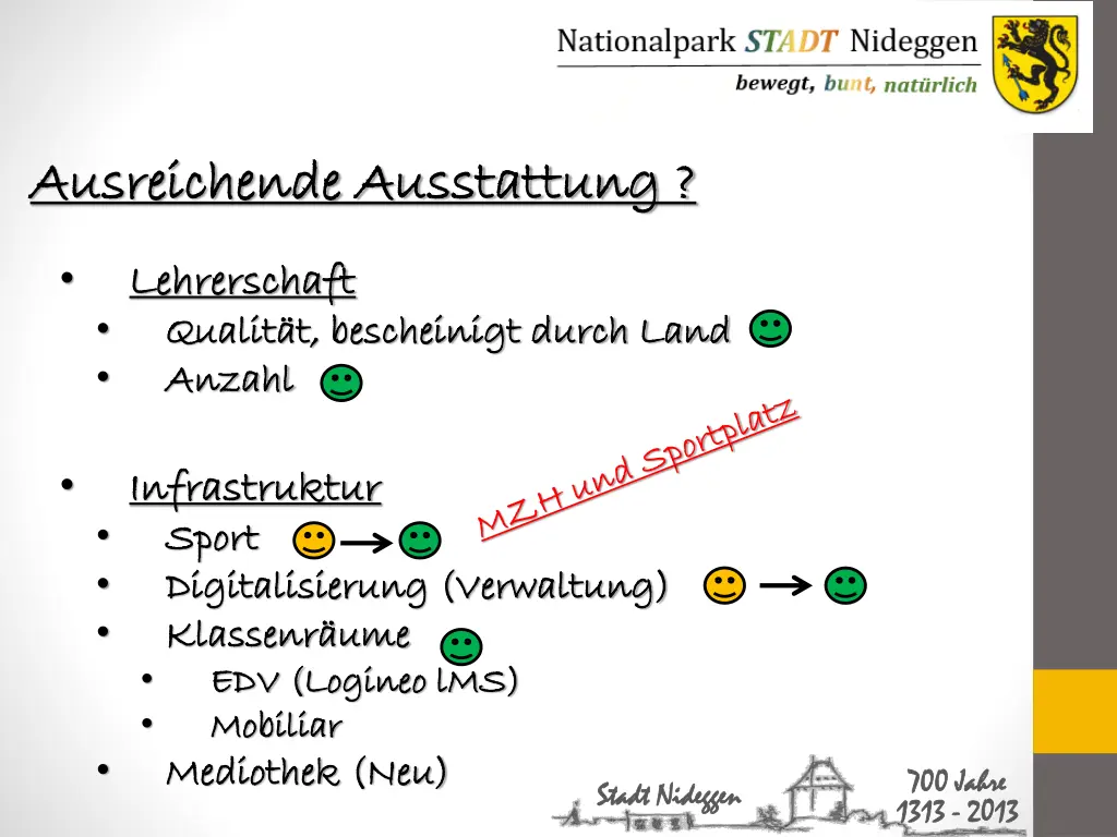 ausreichende ausstattung ausreichende ausstattung