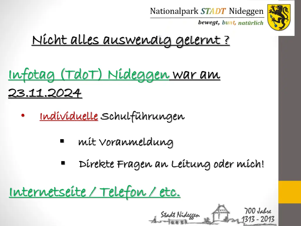nicht alles auswendig gelernt nicht alles