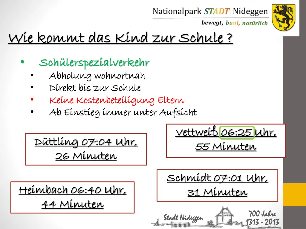 wie kommt das kind zur schule wie kommt das kind