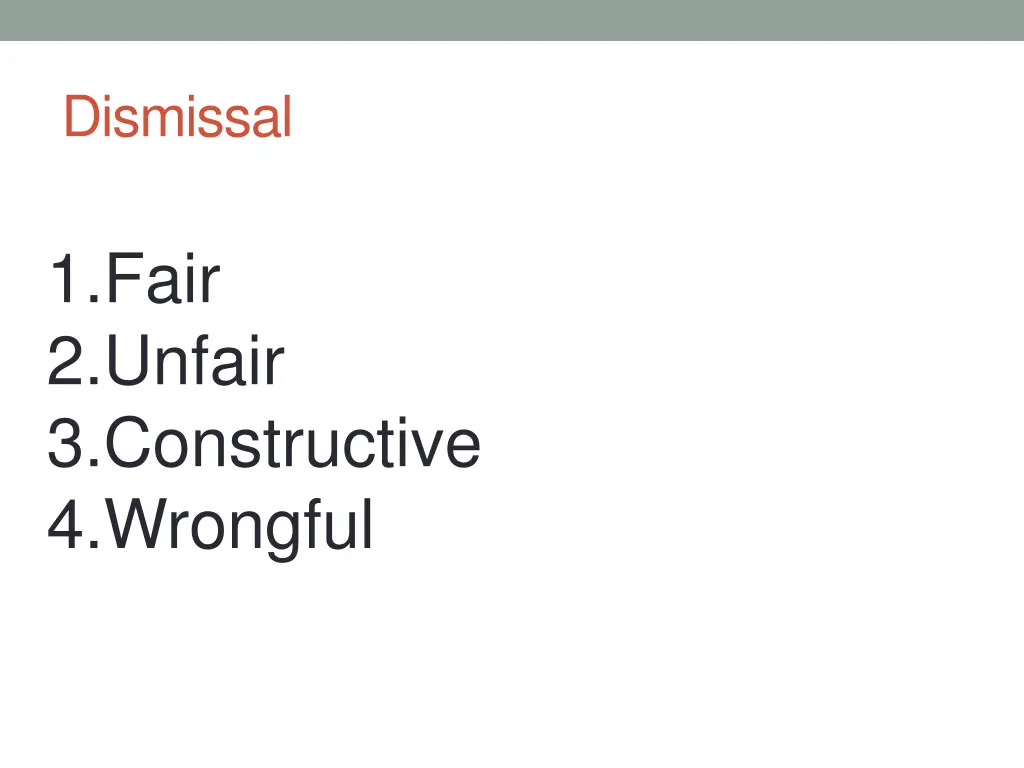 dismissal