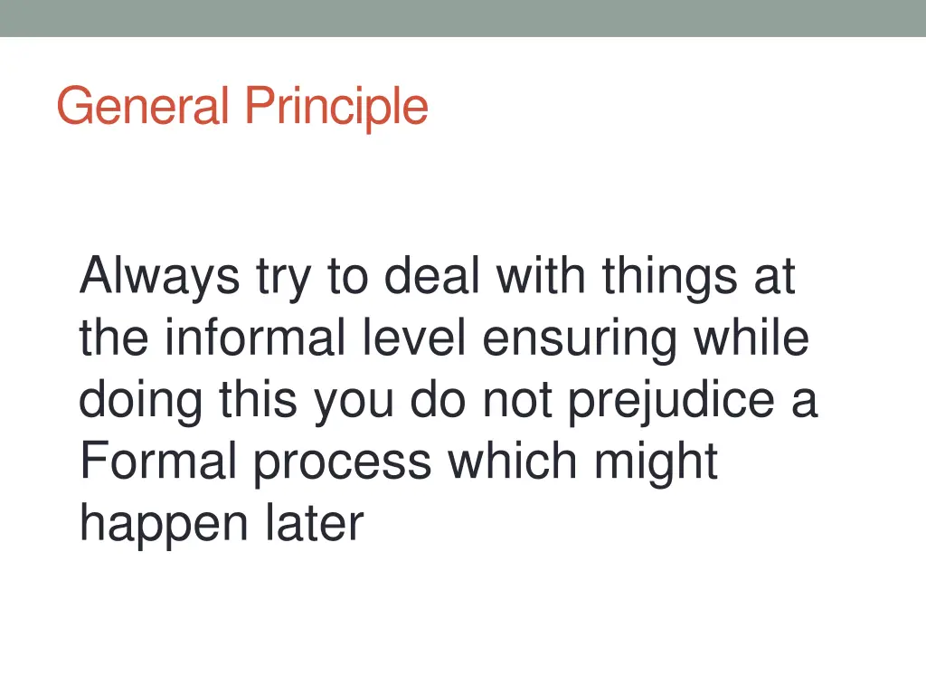 general principle