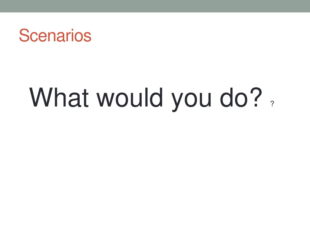 scenarios 1