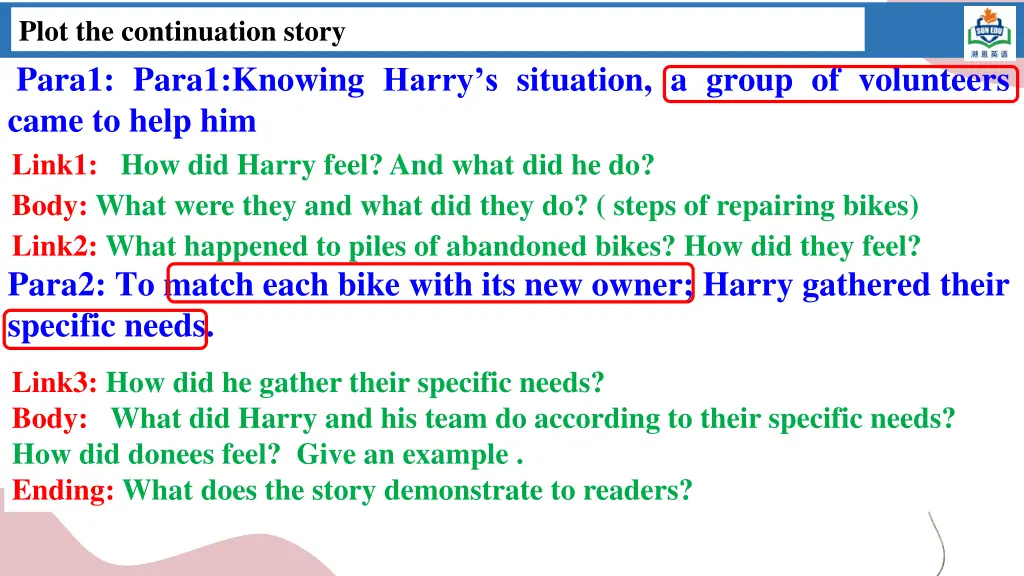plot the continuation story