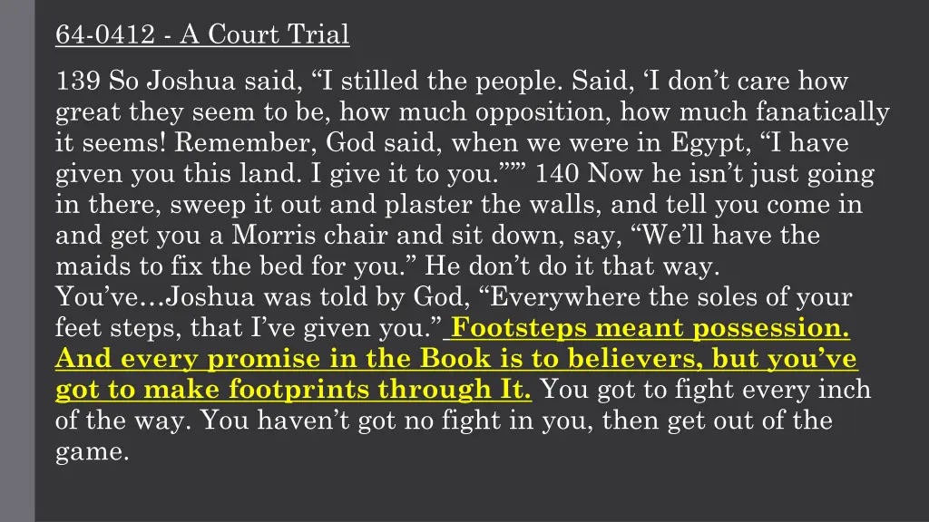 64 0412 a court trial