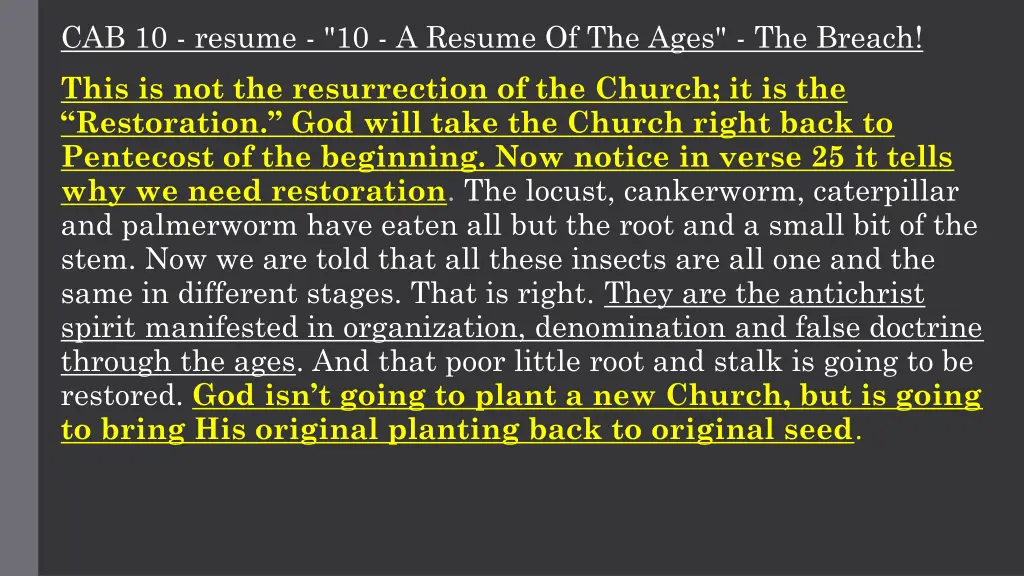 cab 10 resume 10 a resume of the ages the breach
