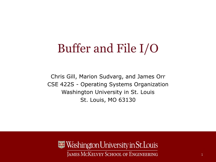 buffer and file i o