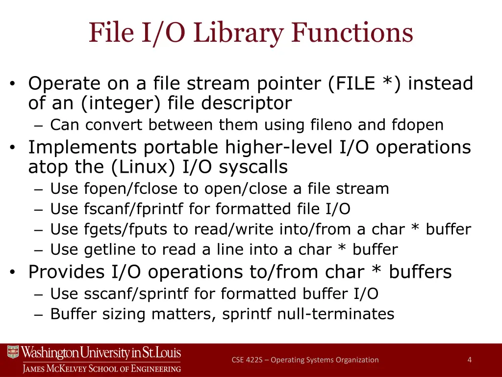 file i o library functions