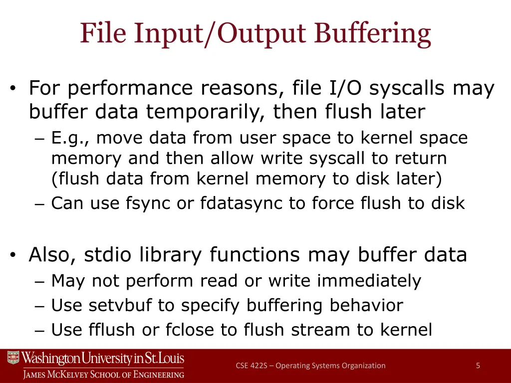 file input output buffering