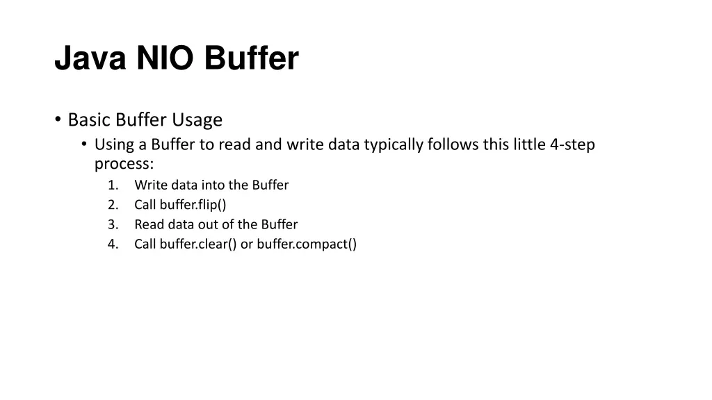 java nio buffer 1